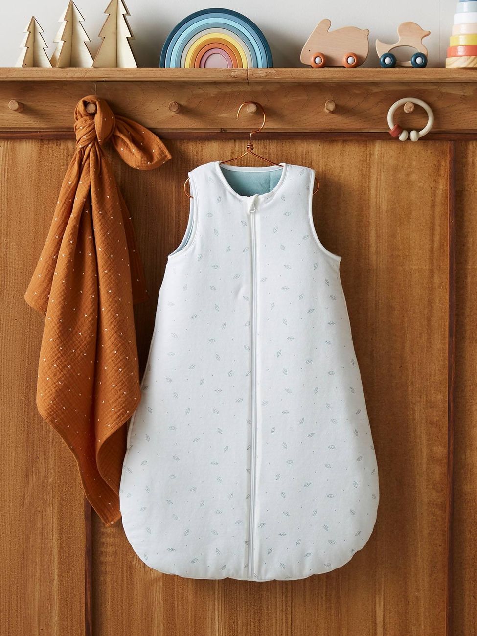 Gigoteuse ouverture centrale Dreamy en coton bio* personnalisable écru (Vertbaudet) - Couverture