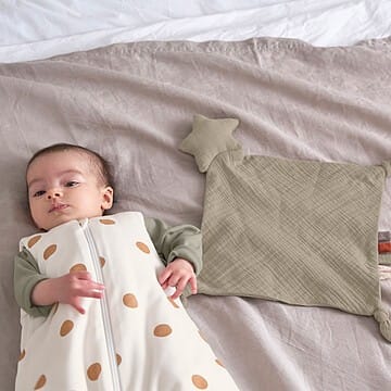 Gigoteuse Mi-saison Cozy Wear Big Dots Blanc - Prématuré (Lassig) - Couverture