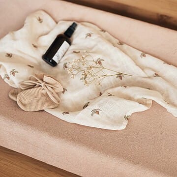 Lot de 2 Housses de Matelas à Langer - Wild Rose (Jollein) - Couverture