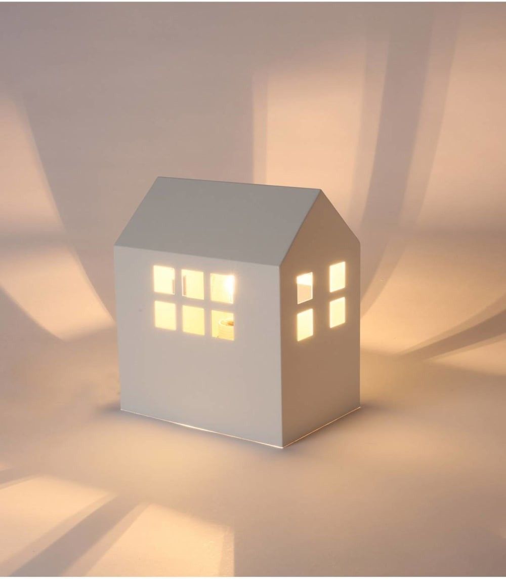 en métal blanc, h. 23 cm (Lussiol Lighting) - Couverture