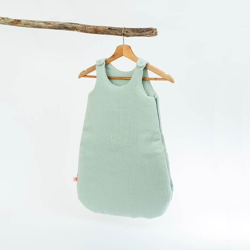 Gigoteuse hiver en coton bio vert (Papate) - Couverture