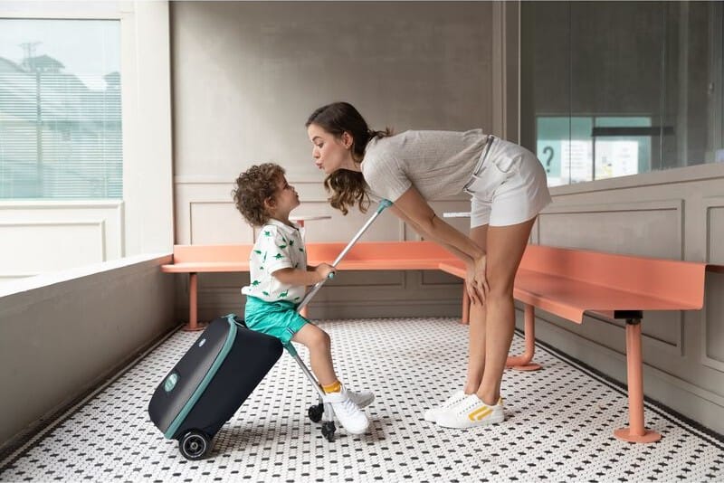 Valise avec assise de voyage Luggage Eazy Bleu-vert (Béaba) - Couverture