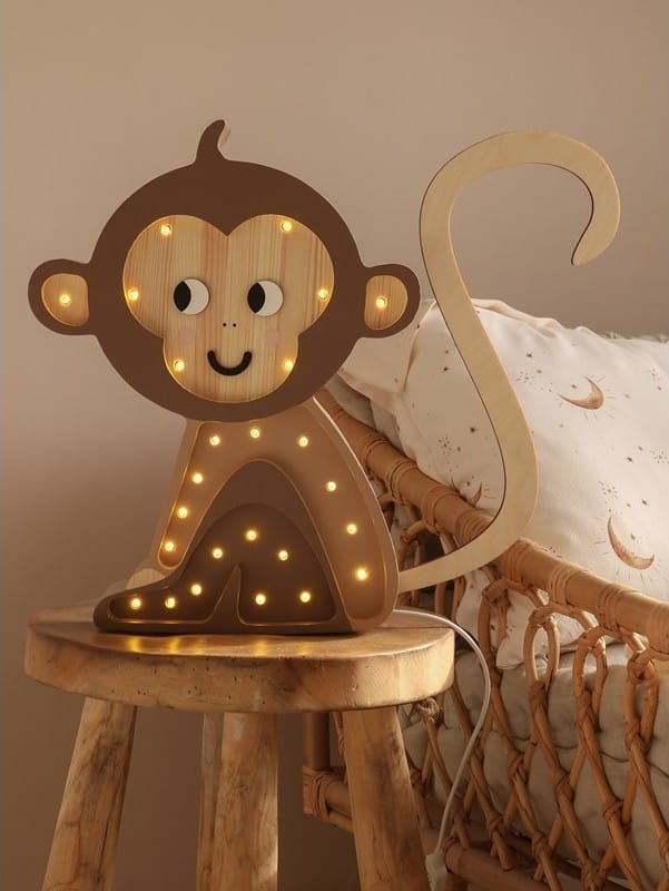 Lampe veilleuse singe brun (Little Lights) - Couverture