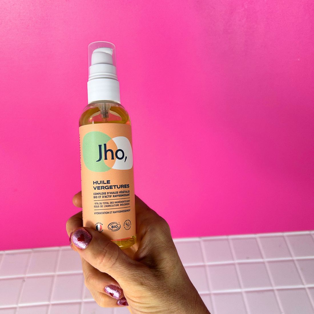 Huile vergetures - 100ml (Jho) - Couverture