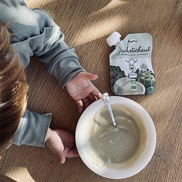 Gourde Repas Bio Artichaut - 120 g (Popote) - Couverture