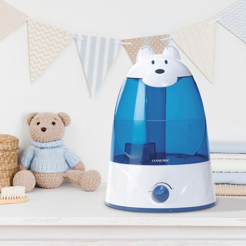 Humidificateur d’air enfant -Intensité variable - Adapté aux huiles essentielles (Lanaform) - Couverture