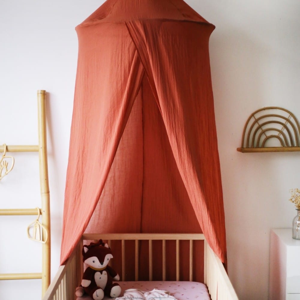 Trois Kilos Sept - Ciel de lit Terracotta (260 cm)
