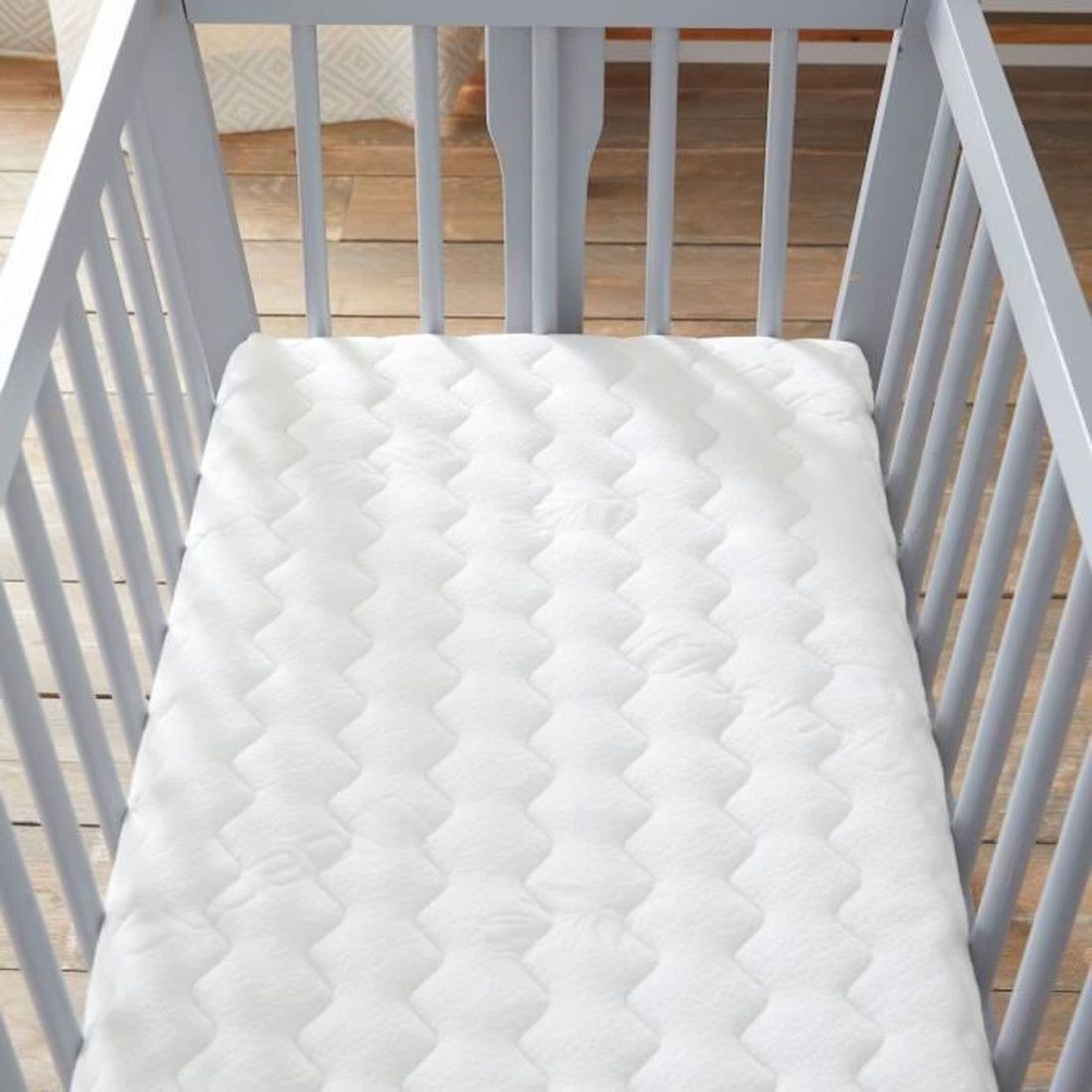 Matelas Cododo Bamboo Forme Rectangulaire Blanc (babysom) - Couverture
