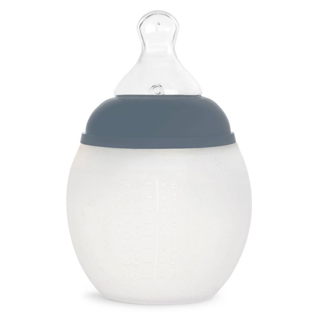 Biberon anti-colique en silicone Blue Grey (240 ml) (Elhée) - Couverture