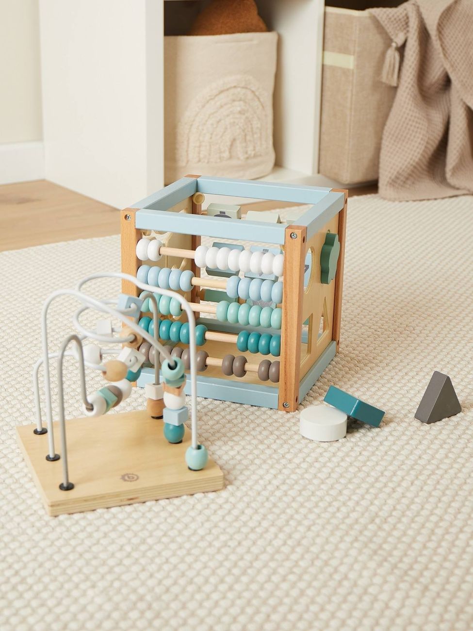 Grand Cube D'activités Bois Fsc® - Biche Ella Scandi Xxl (Bieco) - Couverture