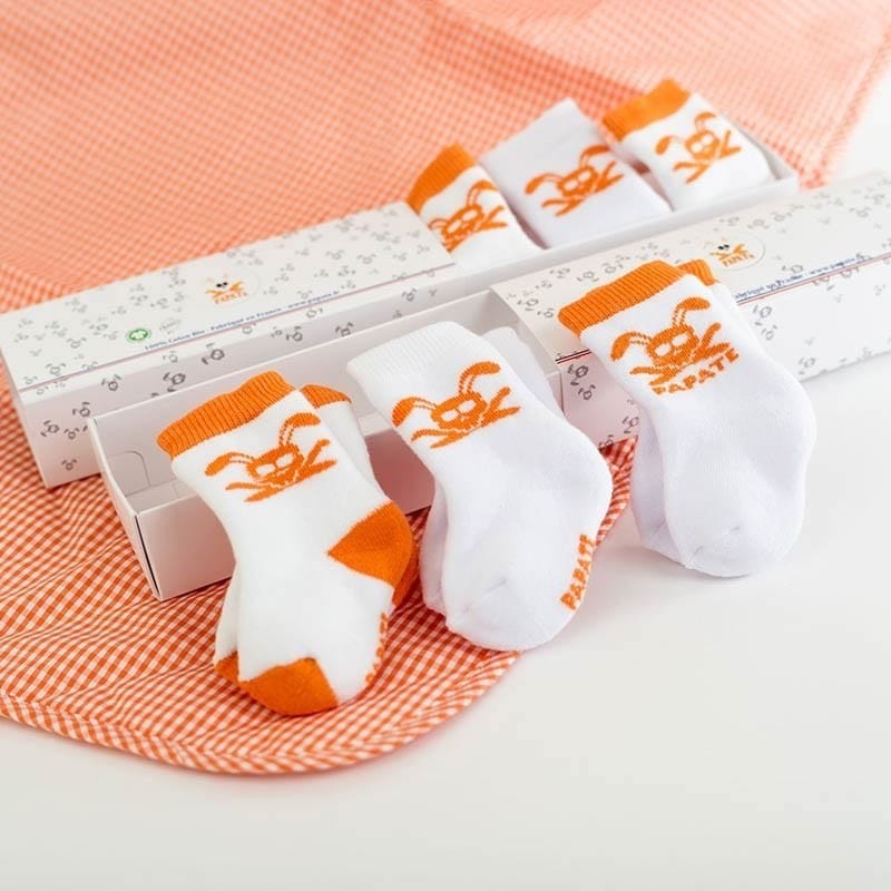Chaussettes naissance en coton bio (Papate) - Couverture