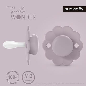 Sucette silicone réversible SX Pro 6-18M Wonder mist lavander - Violet (Suavinex) - Couverture