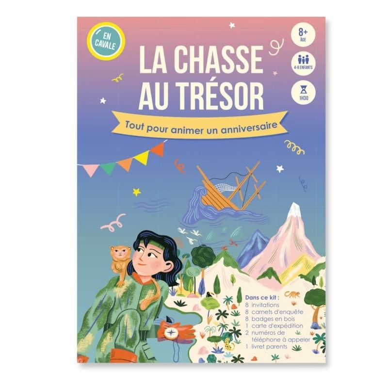 Enquête anniversaire-La chasse au trésor (Éditions en Cavale) - Couverture