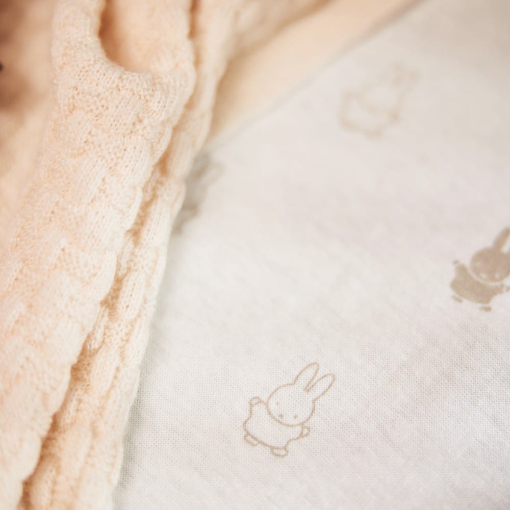Drap housse en jersey Happy Miffy Nougat (60 x 120 cm) (Jollein) - Couverture