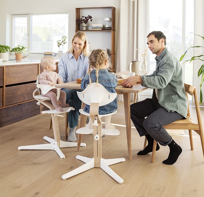 Chaise haute évolutive Nomi naturel/blanc - Blanc (Stokke) - Couverture