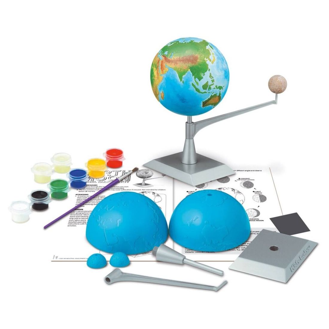 Kit Scientifique – Modèle Terre Et Lune Lumineux À Construire Multicolor (4M) - Couverture