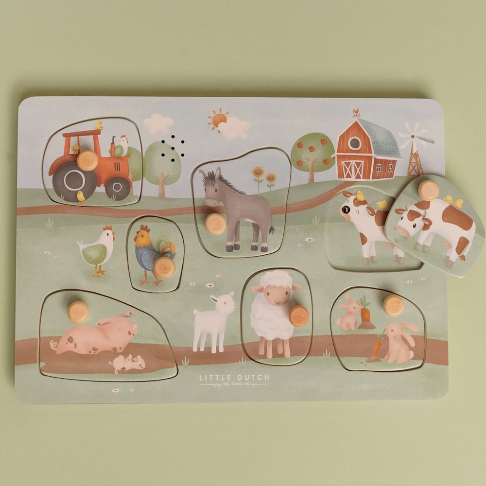 Little Dutch - Puzzle sonore en bois Little Farm