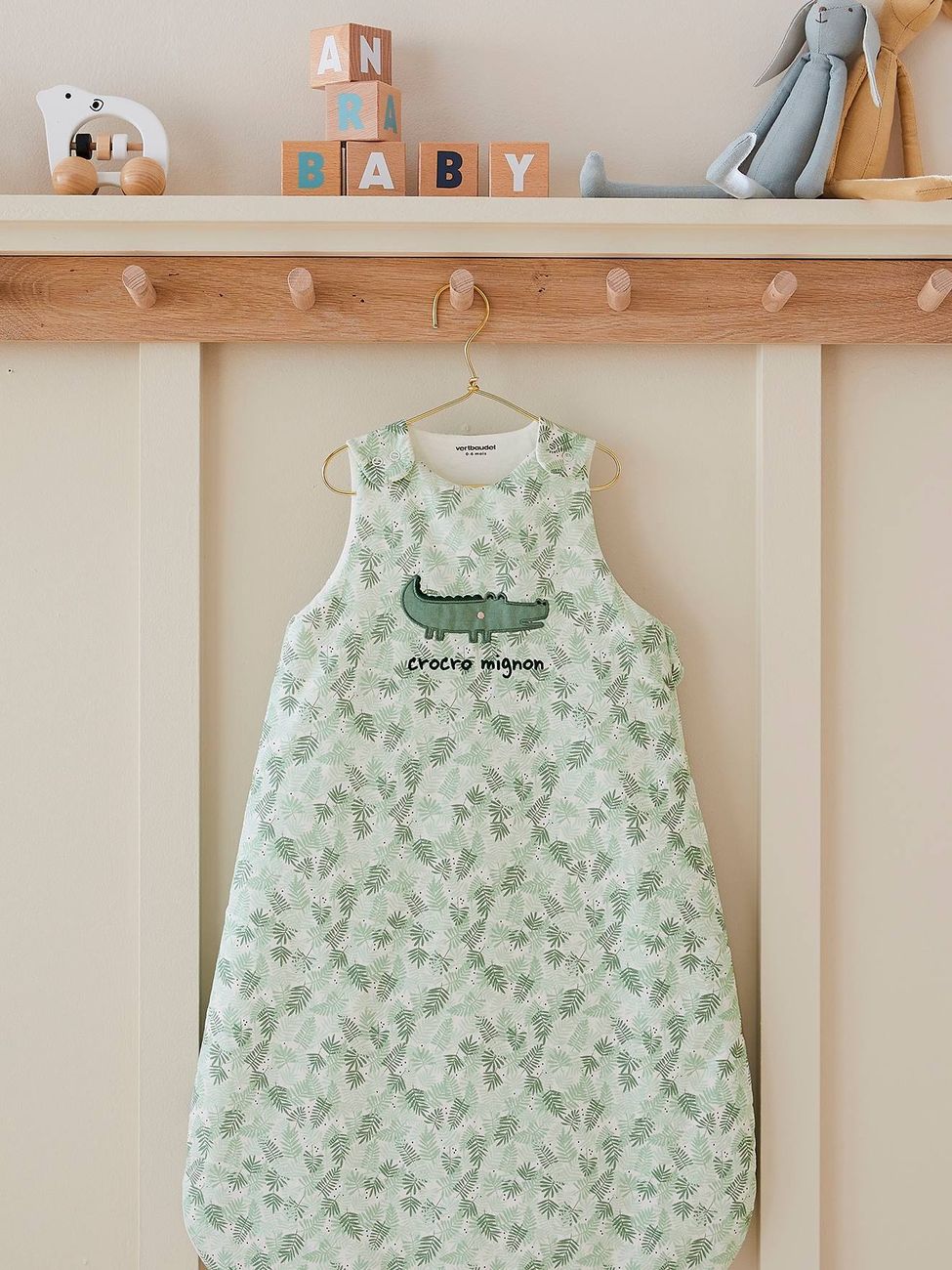 Gigoteuse CROCO MIGNON vert (Vertbaudet) - Couverture