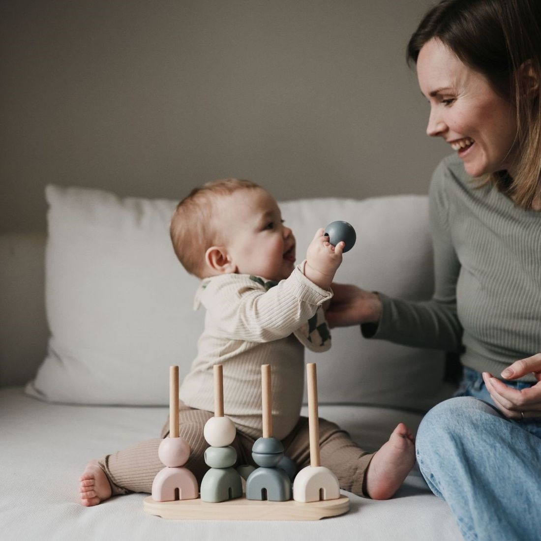 Mushie - Jeu à empiler Multi Shape Original