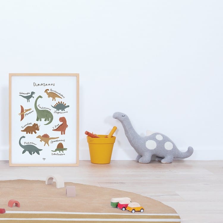 Affiche enfant les dinosaures (30 x 40 cm) (Lilipinso) - Couverture