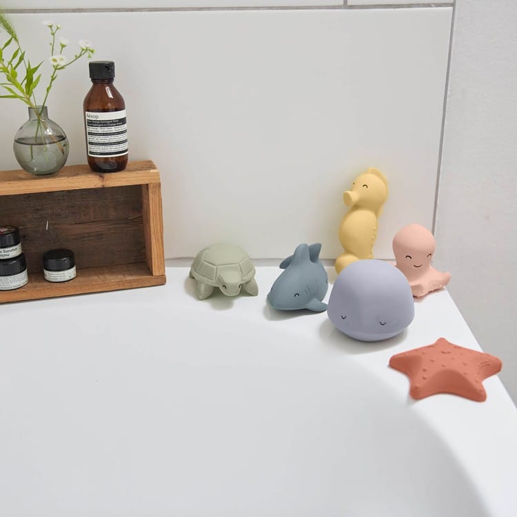 Jouet de bain en caoutchouc naturel (Lassig) - Couverture