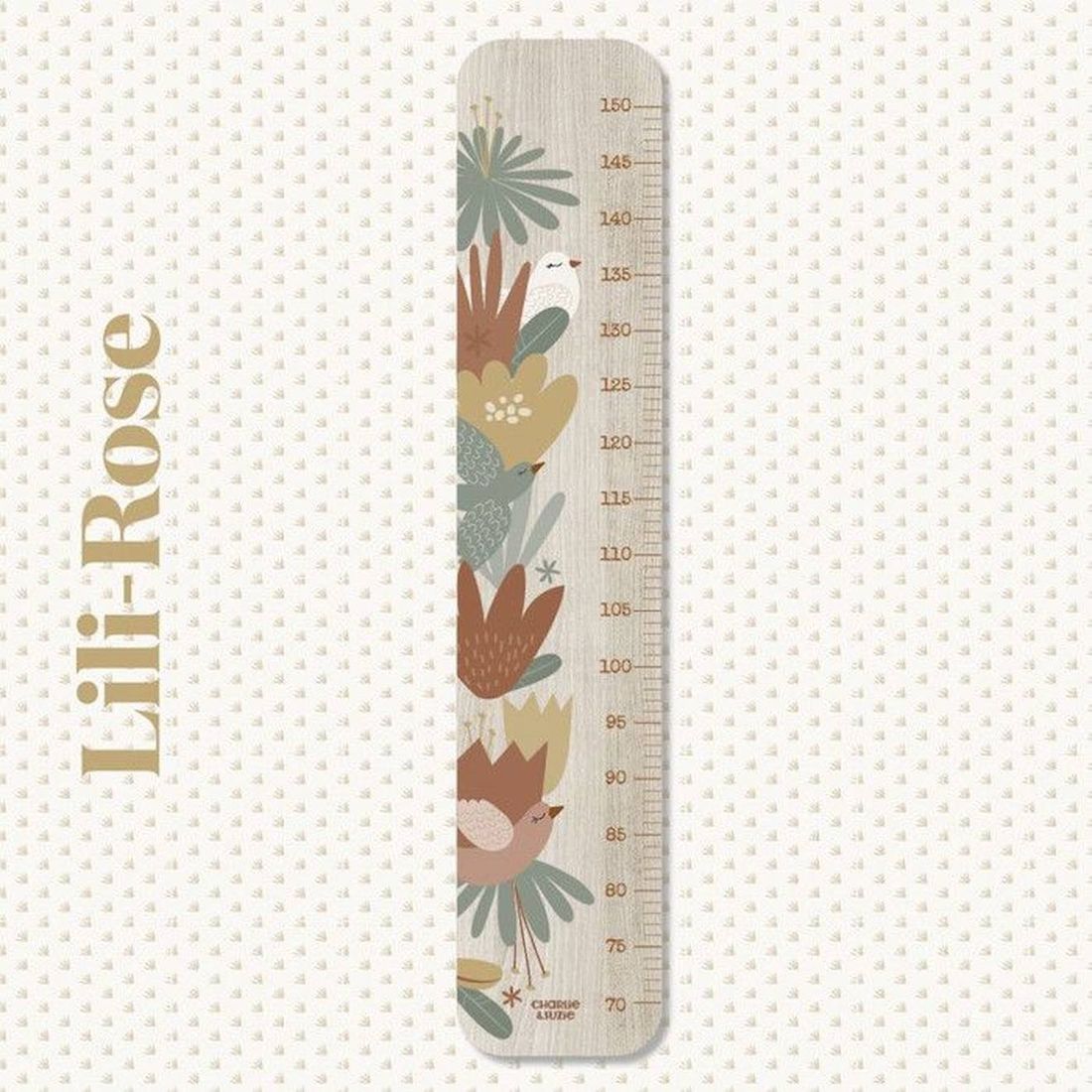 Toise en bois XXL Oiseaux Lili Rose (Charlie et Suzie) - Couverture