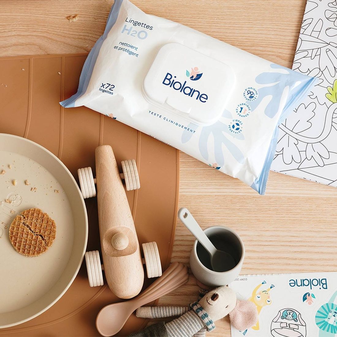 Lingettes Épaisses H2o X72 (Biolane) - Couverture
