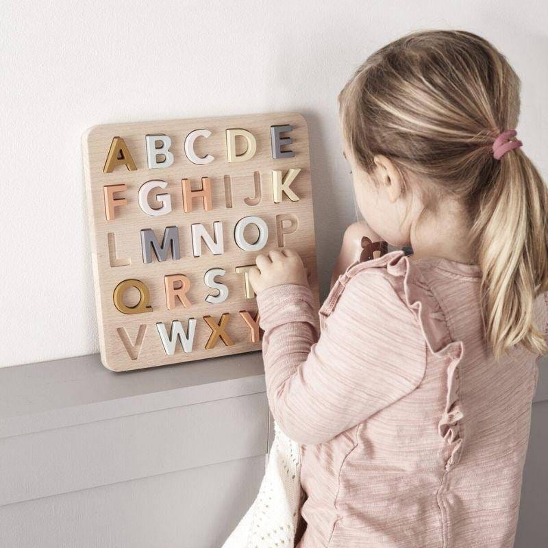 Puzzle Alphabet en bois (Kid's Concept) - Couverture