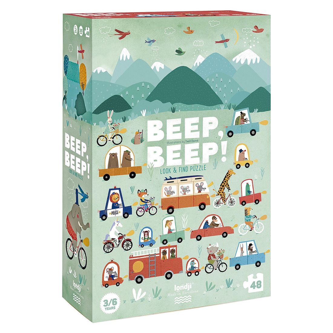 Puzzle d'Observation - Beep Beep (Londji) - Couverture