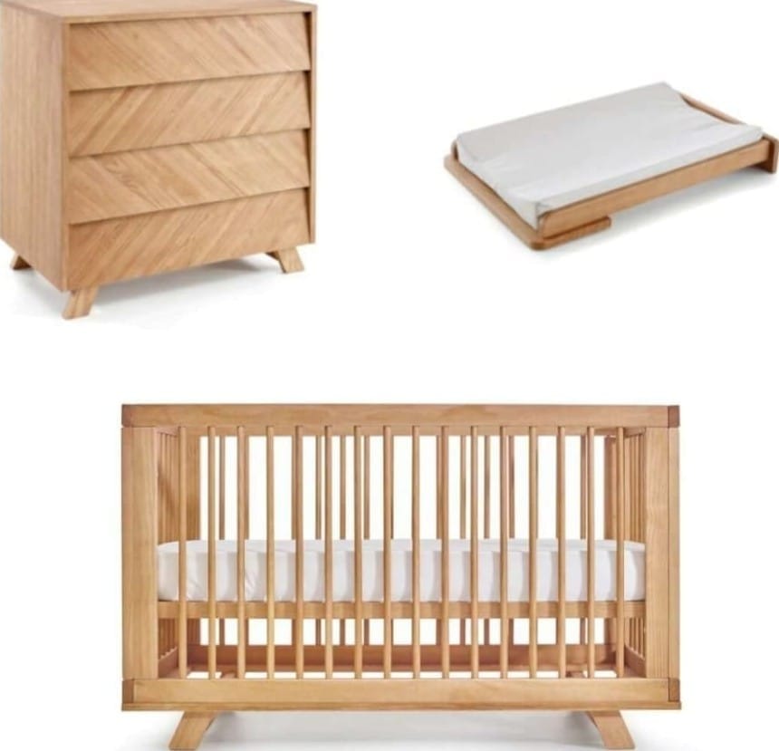 Chambre complète montessori bébé bois massif 70x140 cm (ID Kids) - Couverture