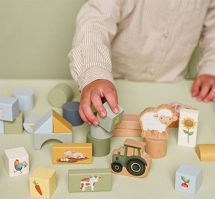 Little Dutch - Blocs de Construction en Bois Little Farm