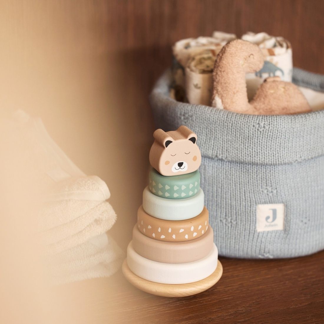 Jollein - Tour à empiler en bois Jungle Jambo