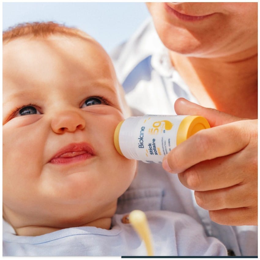 Biolane - Stick solaire SPF50 20 ml - Blanc