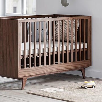 Vox Meubles - Lit Bébé Evolutif Mid II Noyer - 70 x 140 cm