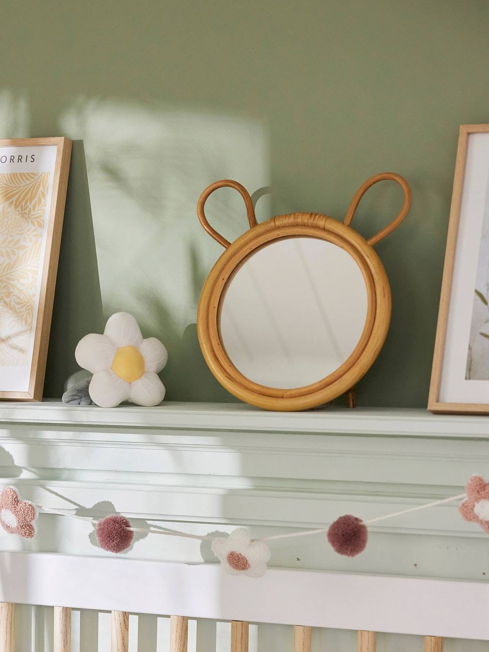 Miroir en rotin Ourson à poser (Vertbaudet) - Couverture