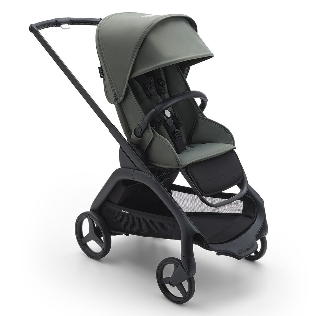 Poussette Citadine Complète Dragonfly Châssis Noir - Vert Forêt (Bugaboo) - Couverture