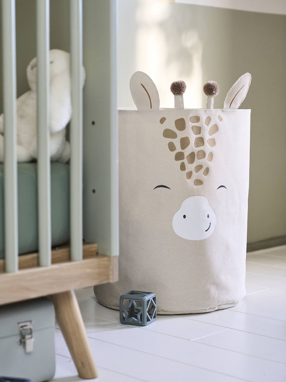 Panier de rangement XL Girafe sable (Vertbaudet) - Couverture