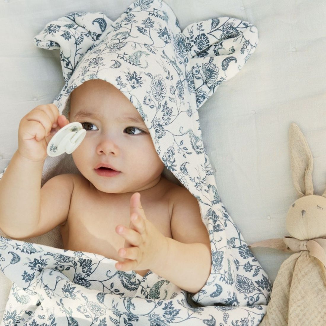 Lot de 2 sucettes Binky Garden Leo Toile (3 mois et +) (Elodie Details) - Couverture