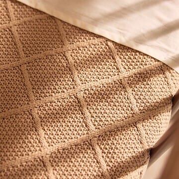 Couverture berceau 75x100cm check knit - (Jollein) - Couverture
