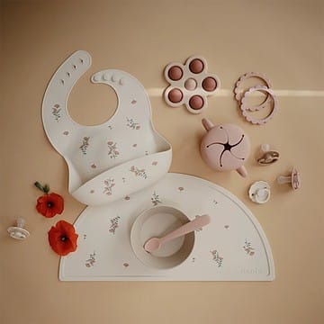 Set de table en silicone pink flowers (Mushie) - Couverture