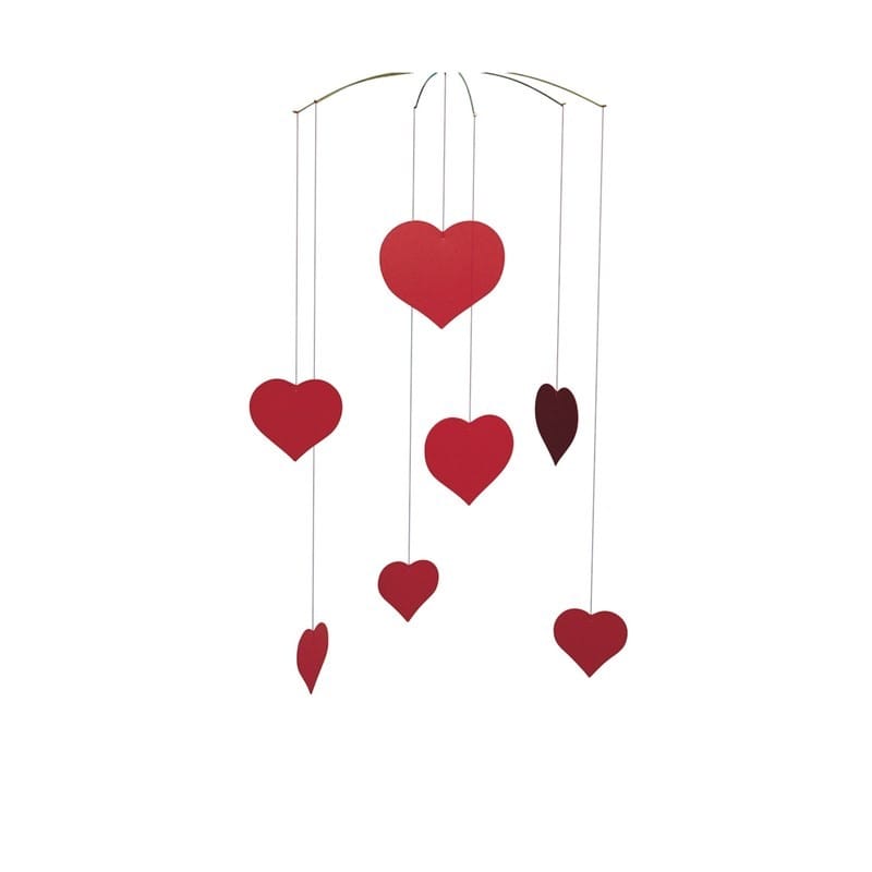 Mobile de coeurs (Flensted) - Couverture