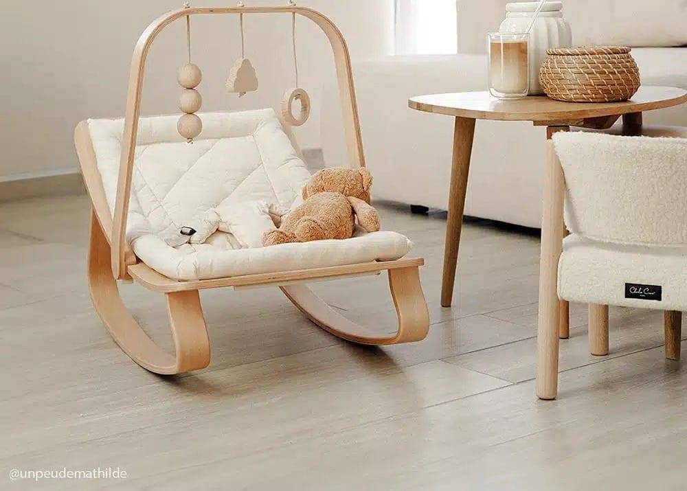 Transat pour bébé LEVO en bois naturel (Charlie Crane) - Couverture