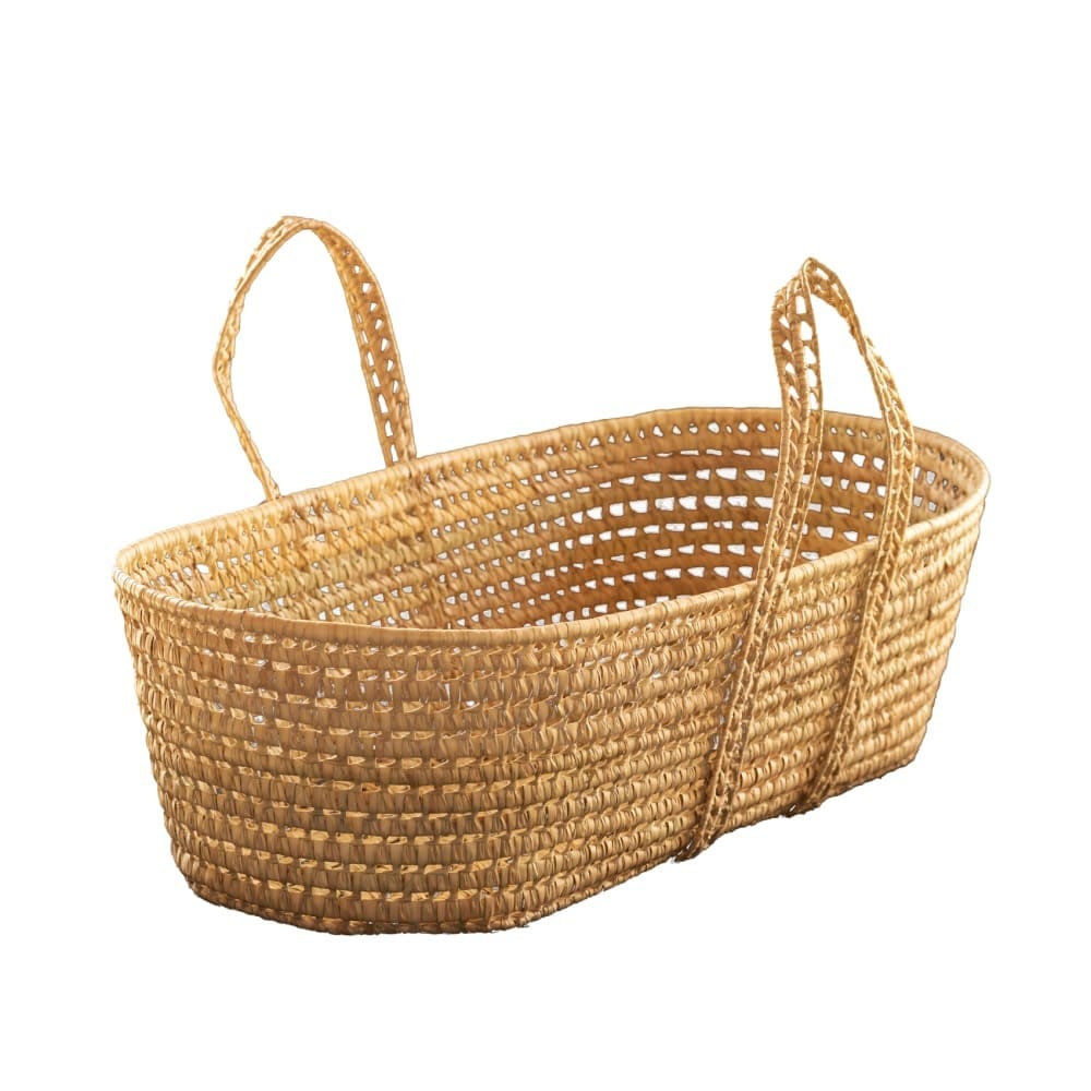 Couffin osier pour bébé végétale naturel 38 x 85 (Home Maison) - Couverture