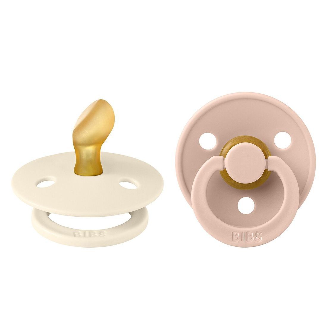 Lot de 2 Sucettes Anatomiques Colour Ivory & Blush - 0/6 Mois (Bibs) - Couverture