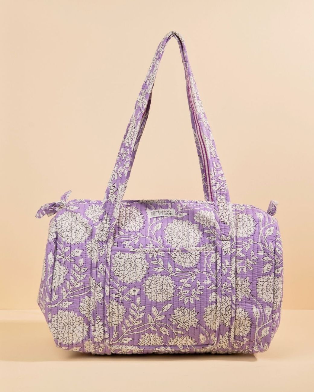 Sac à langer Sunee floral lilas (Maison Horizon) - Couverture