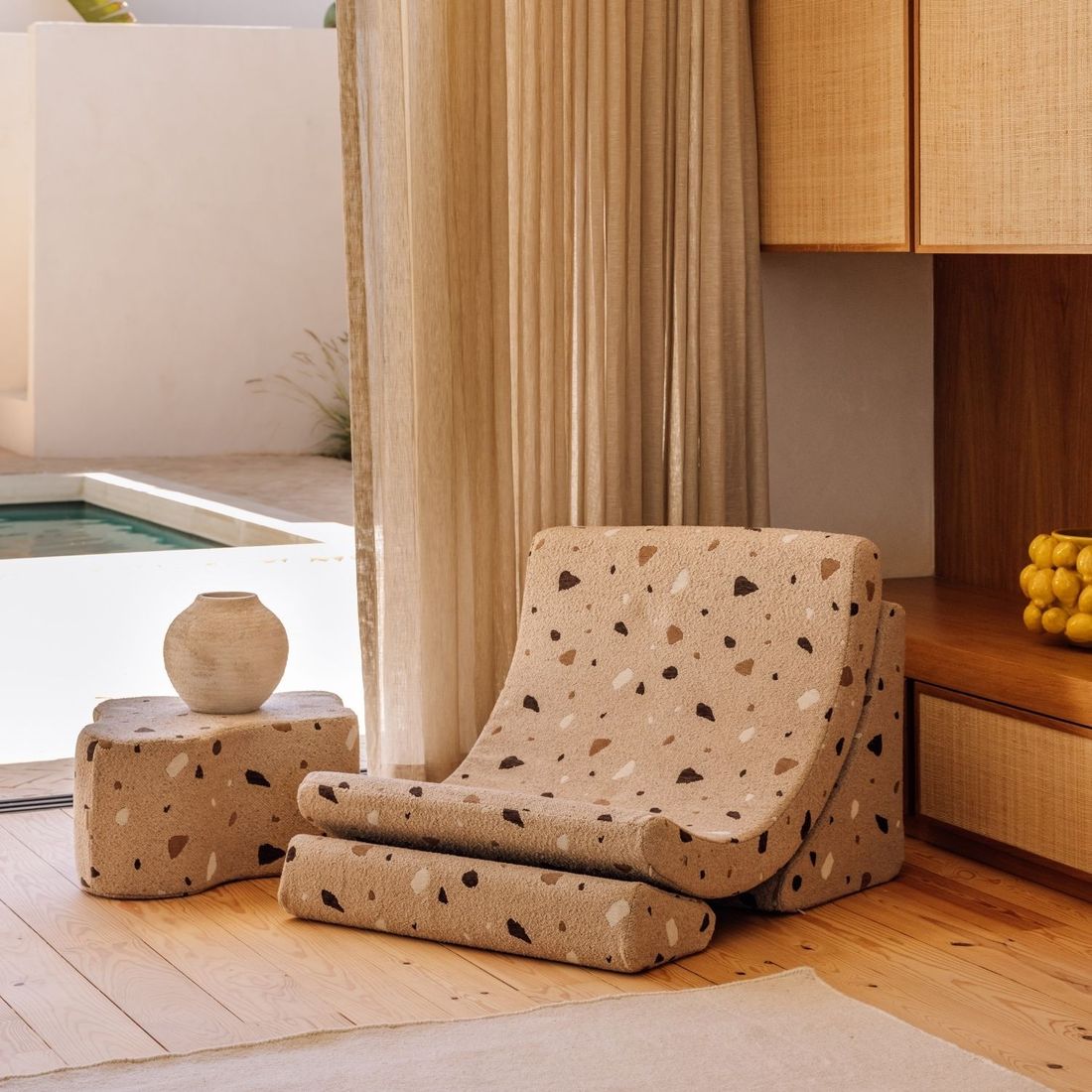 Fauteuil Moon Terrazzo Sand (Wigiwama) - Couverture