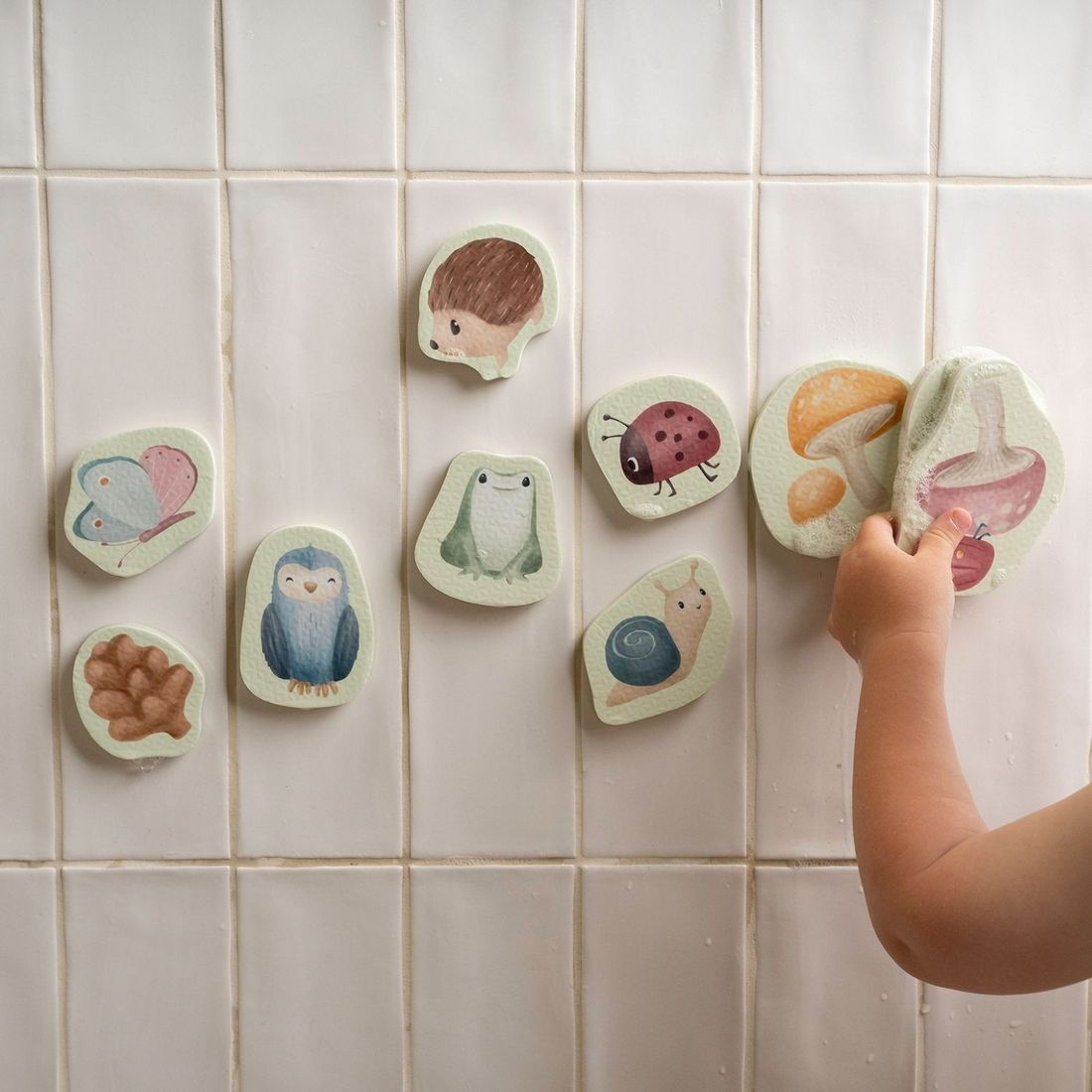 Stickers de bain en mousse Forest Friends (Little Dutch) - Couverture