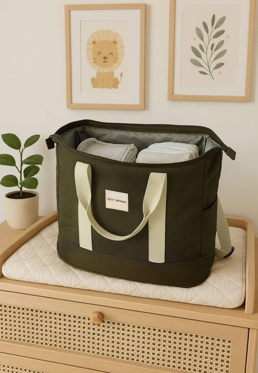 Sac À Dos À Langer Biscarosse Vert (Petit Beguin) - Couverture