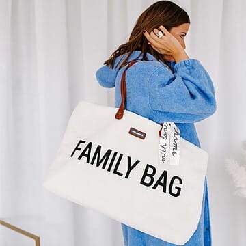 Family Bag Sac A Langer - Teddy Ecru (Childhome) - Couverture