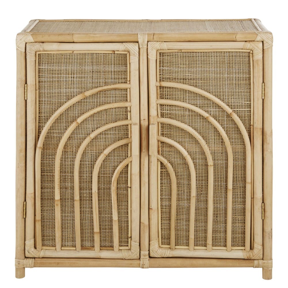 Cabinet de rangement 2 portes cannage en rotin (Maisons du Monde) - Couverture